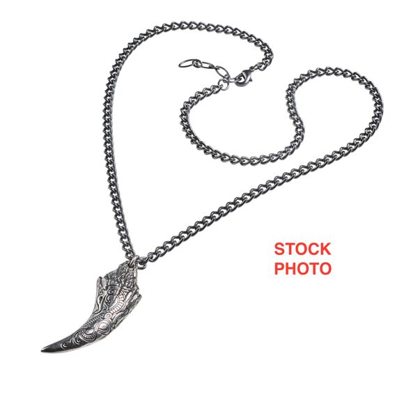 Alchemy England necklace Froda's dragon tooth pendant gothic jewelry viking - Picture 4 of 11